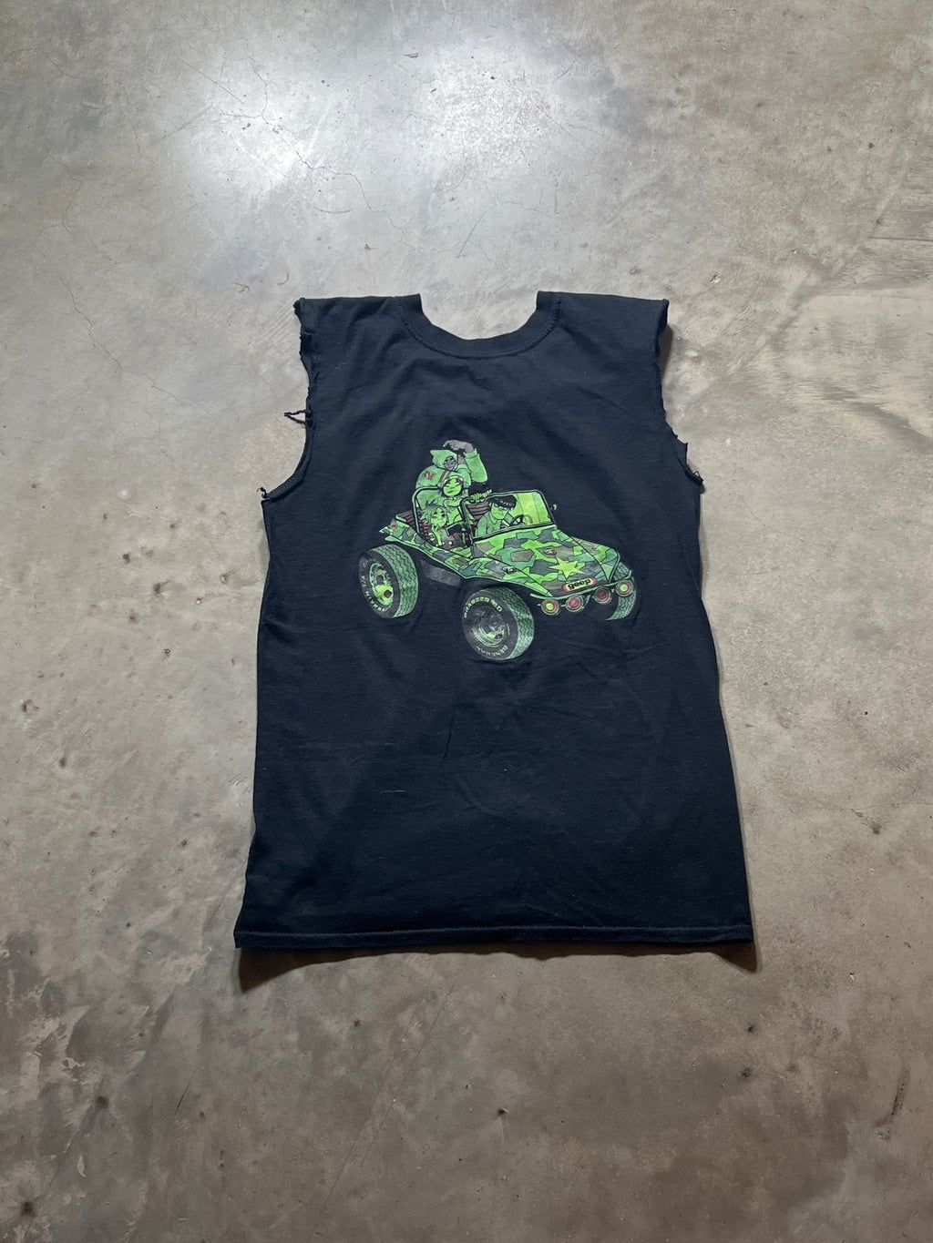 Gorillaz Preowned Small Cut Off Sleeve Tank Top T-shirt