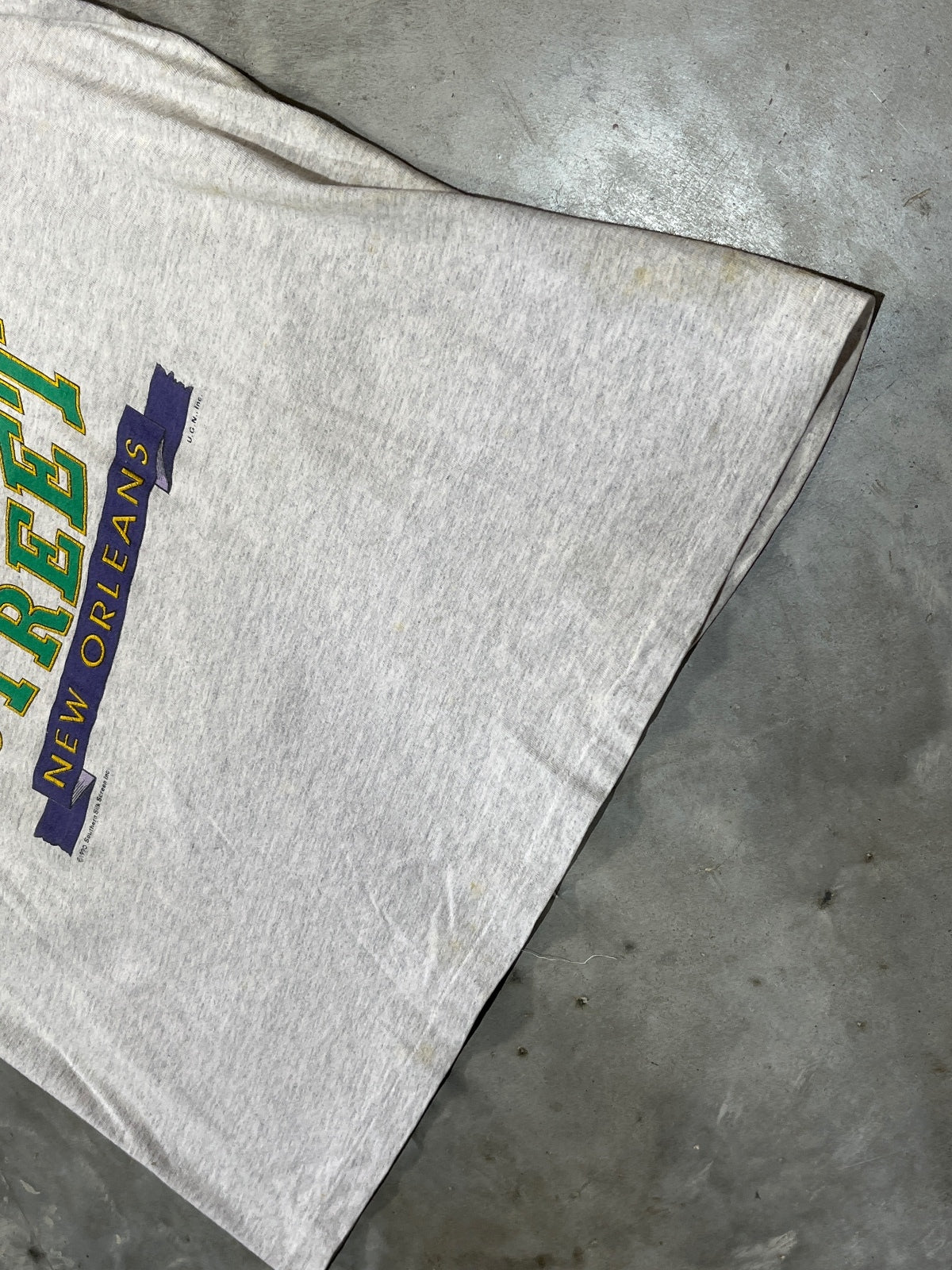 Vintage 1990 New Orleans Bourbon Street Preowned XL T-shirt