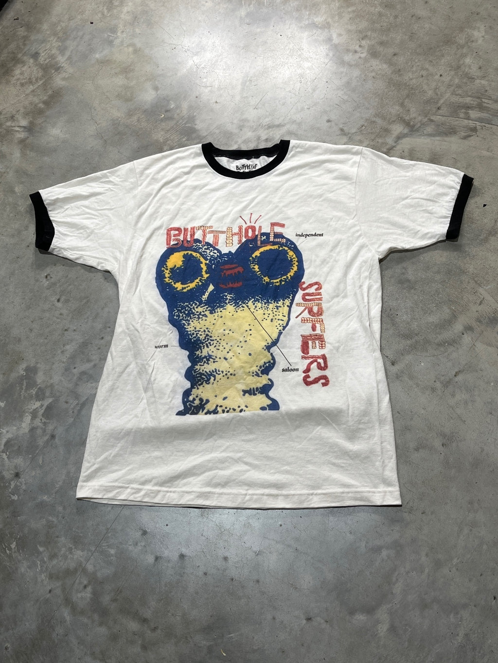 But**ole Surfers Preowned Large Ringer T-shirt