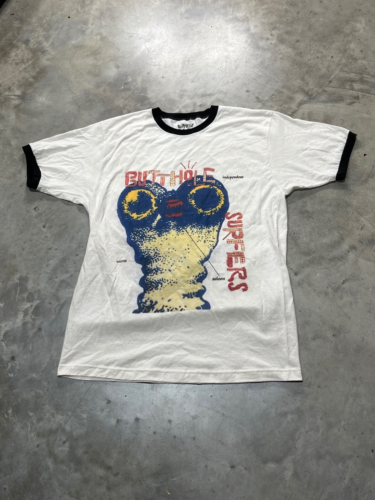 But**ole Surfers Preowned Large Ringer T-shirt