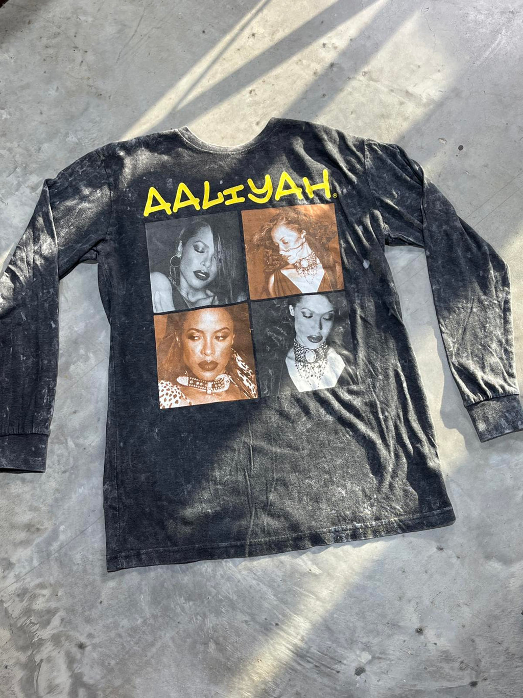 Aaliyah Preowned Large Longsleeve Tie Dye T-shirt