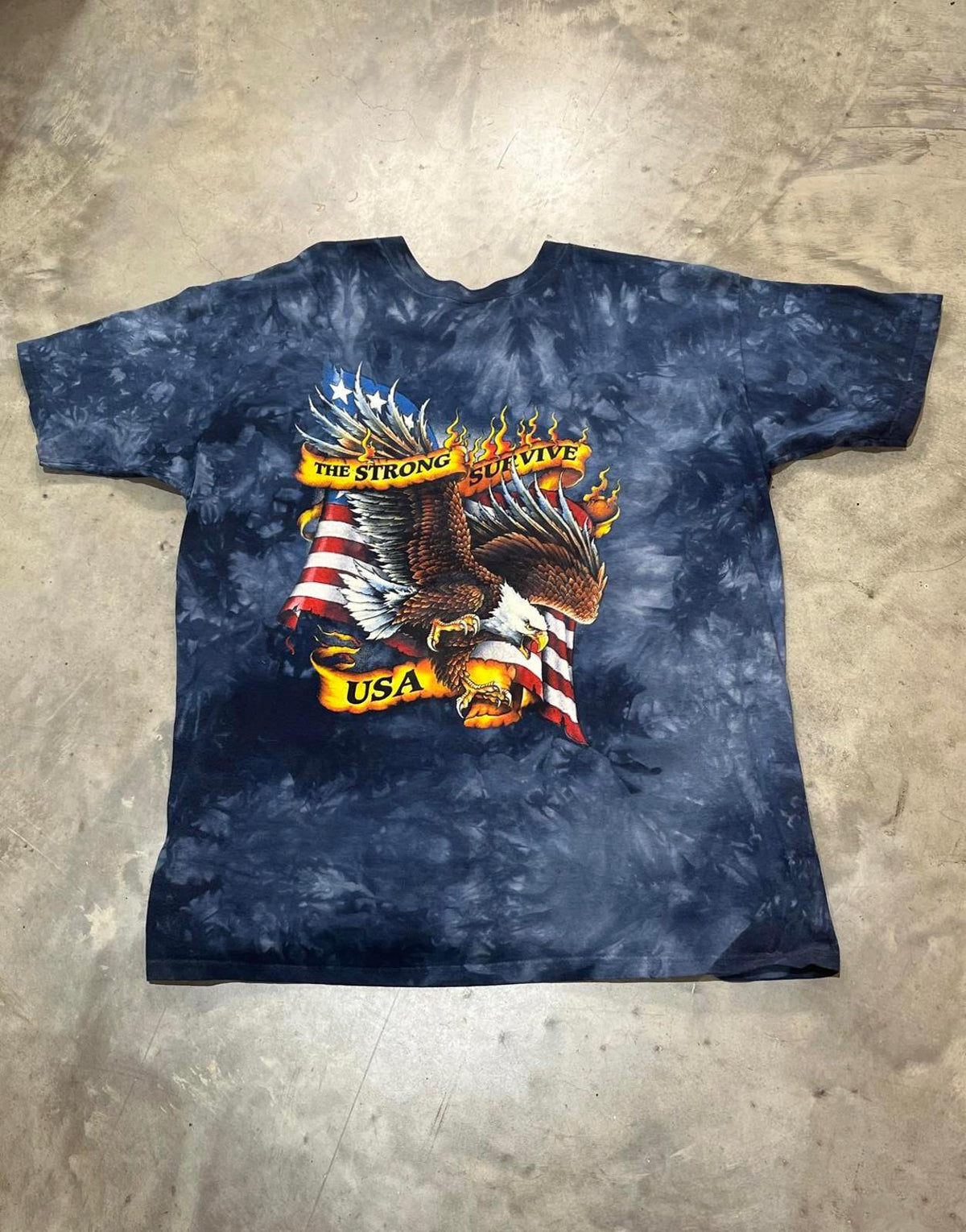 The Strong Survive USA Preowned XL Tie Dye T-shirt
