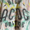 Acdc large kids white tiedye graphic vintage preowned tshirt