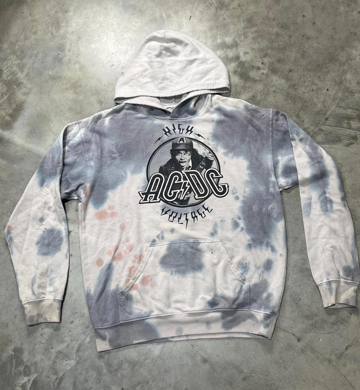 ACDC Preowned Small Tie Dye Hoodie