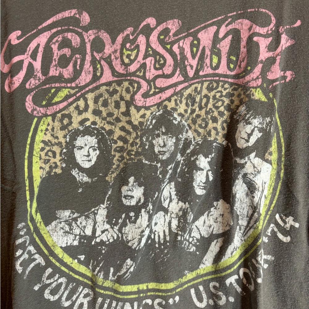 Aerosmith 2xlarge grey graphic vintage preowned tshirt