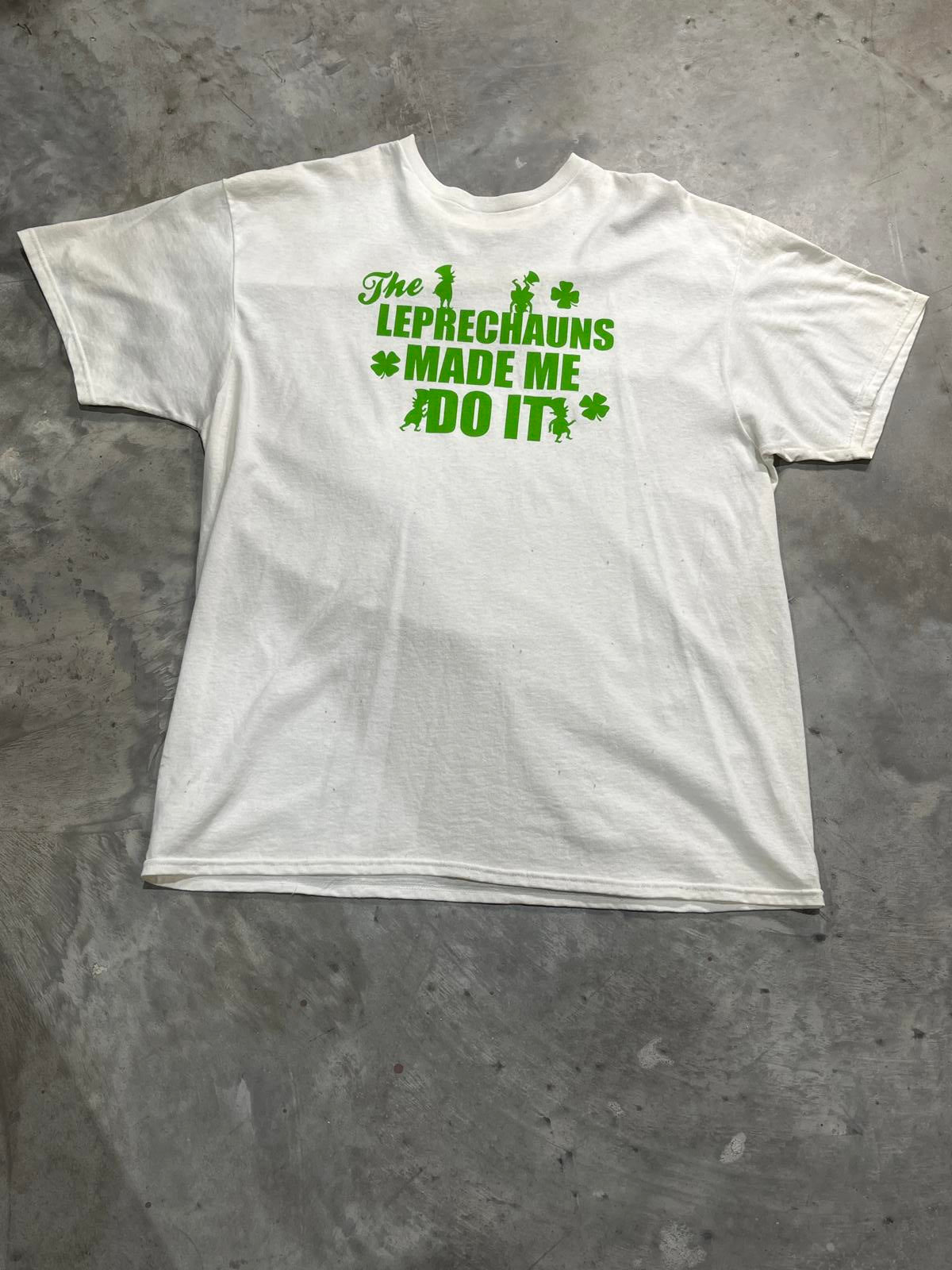 Leprechauns Made Me Do It Preowned XL Graphic T-shirt