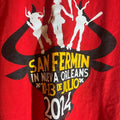San Fermin 2xlarge red graphic vintage preowned tshirt