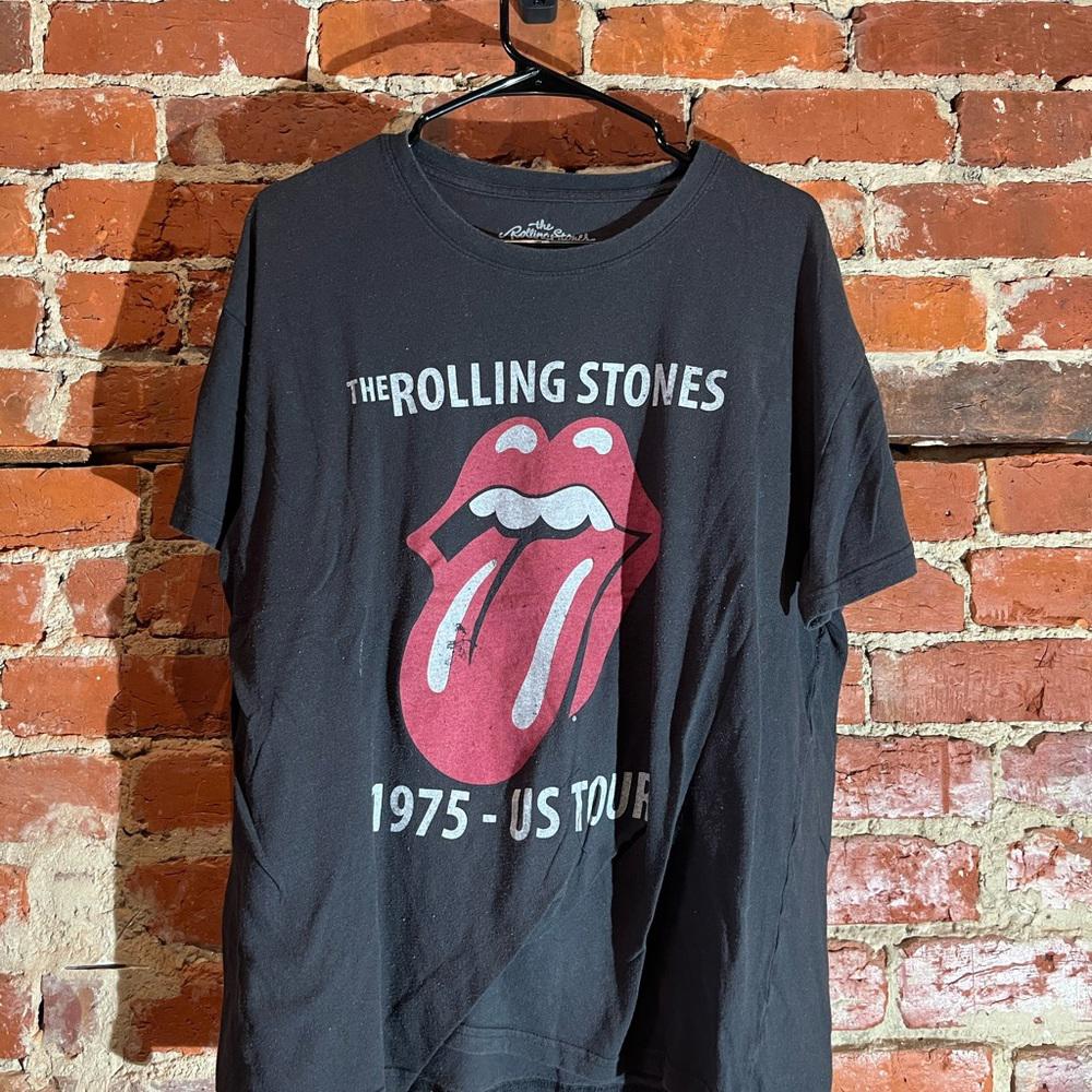 Rolling Stones 2xlarge black graphic vintage preowned tshirt