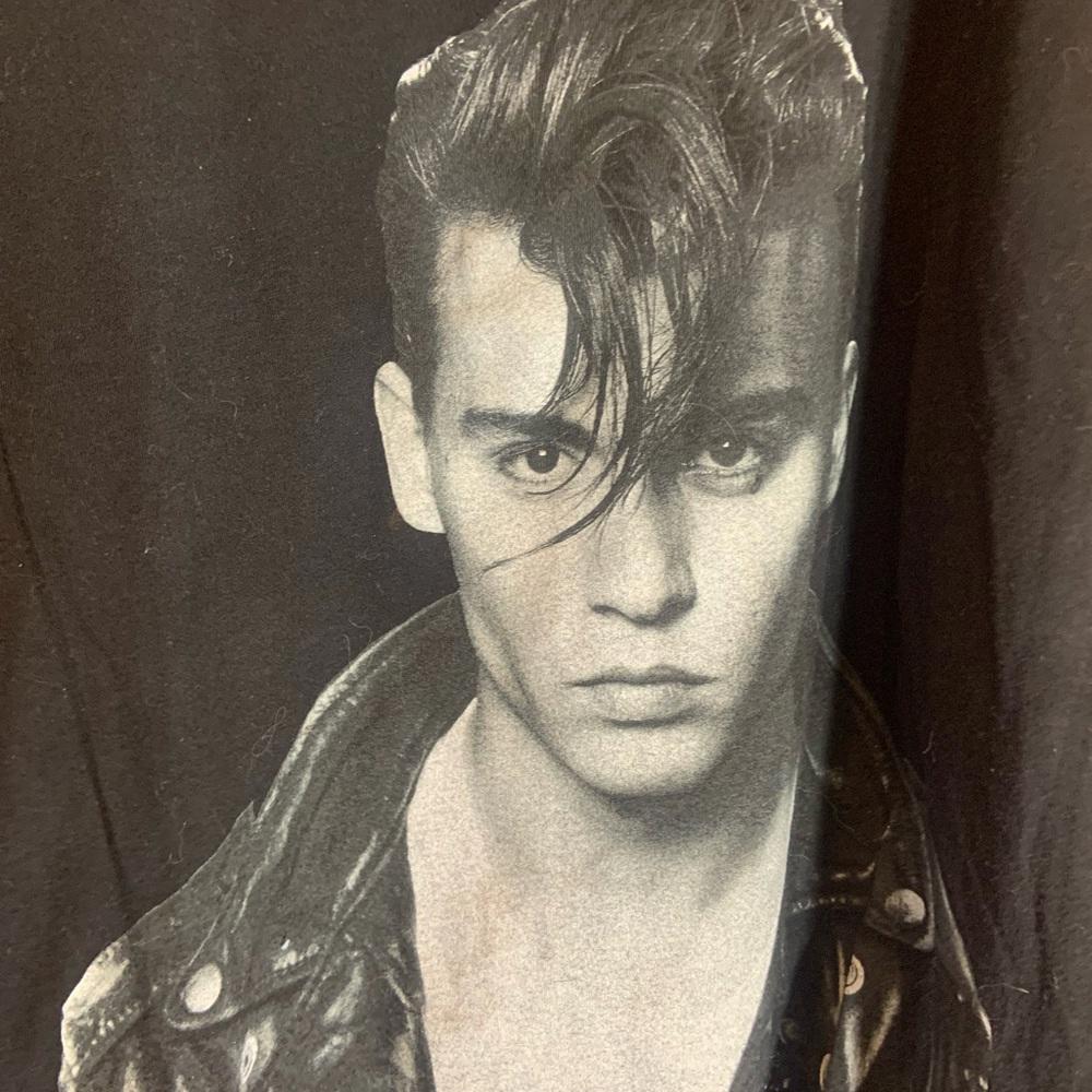 Johnny depp 3xlarge black graphic preowned T-shirt