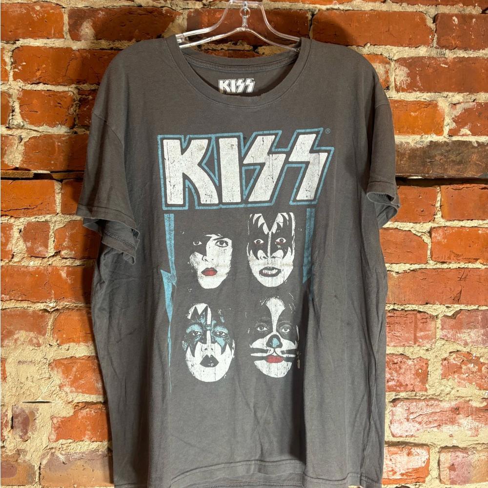 Kiss 2xlarge grey graphic vintage preowned tshirt