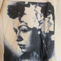 Billie holiday ladies 2XLarge white graphic preowned T-shirt