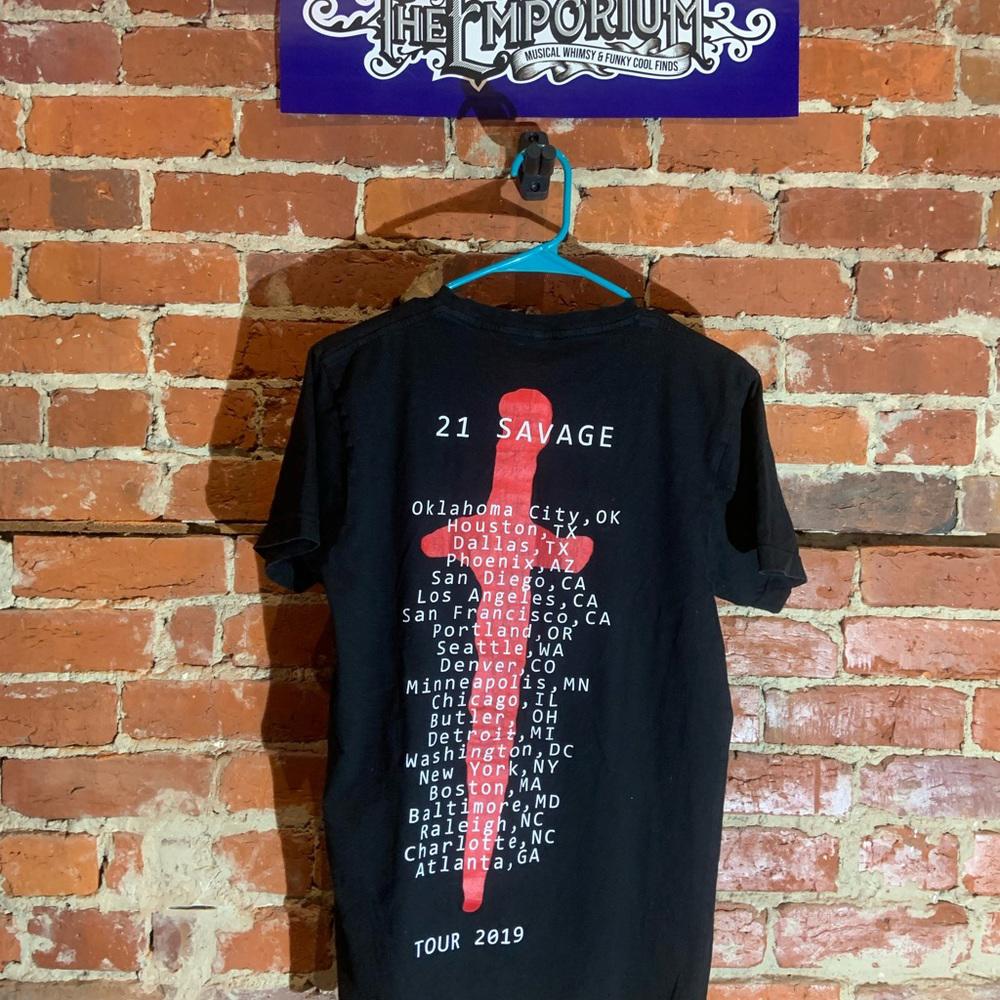 21 savage medium black graphic vintage T-shirt