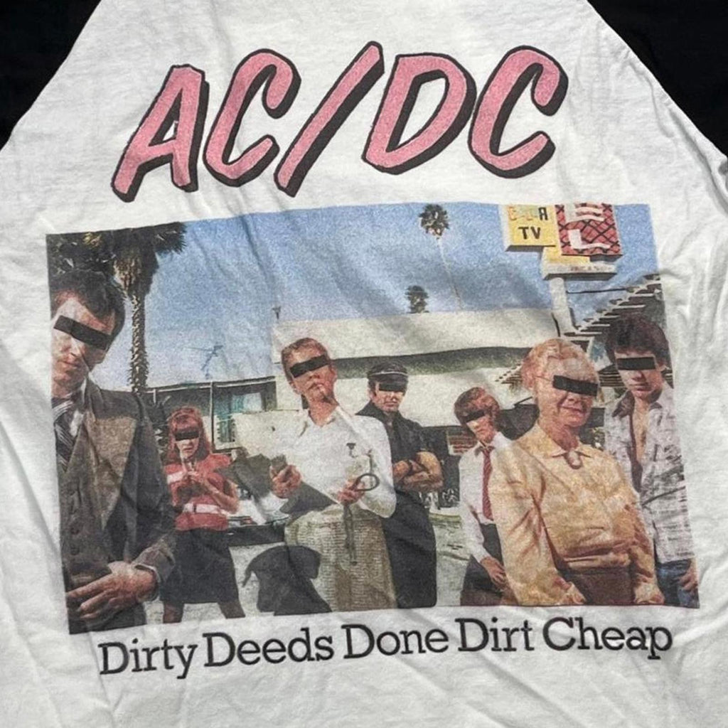 ACDC Preowned Large 3/4 Slv Band T-shirt