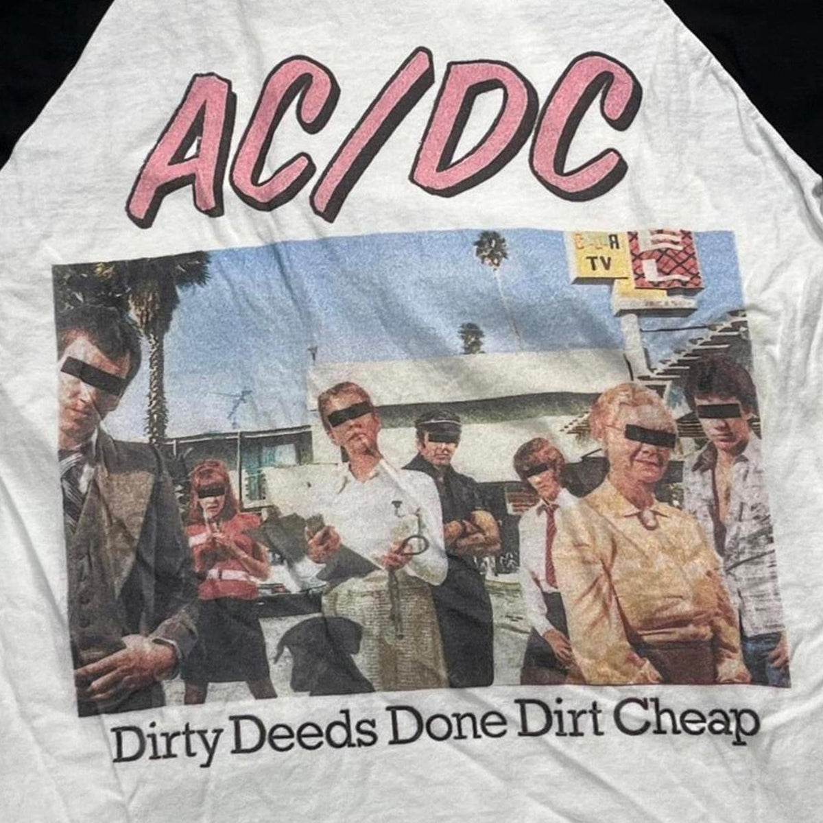ACDC Preowned Large 3/4 Slv Band T-shirt