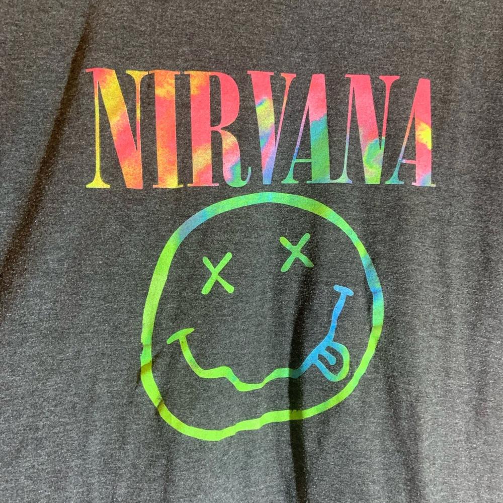 Nirvana Xlarge black graphic vintage T-shirt