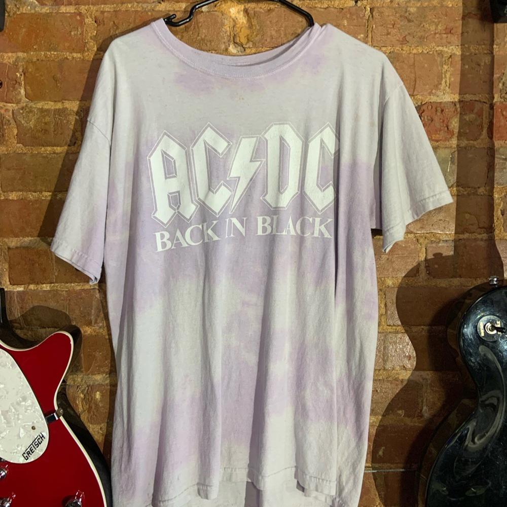 ACDC purple tiedye graphic vintage T-shirt xlarge