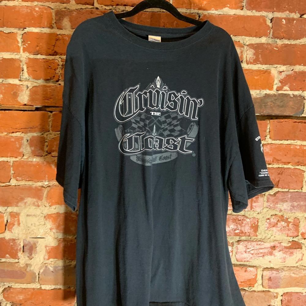 Cruisin the coast 3xlarge black graphic preowned T-shirt