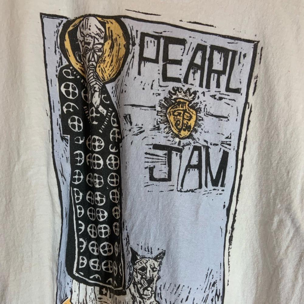 Pearl Jam ladies 3xlarge white graphic preowned T-shirt
