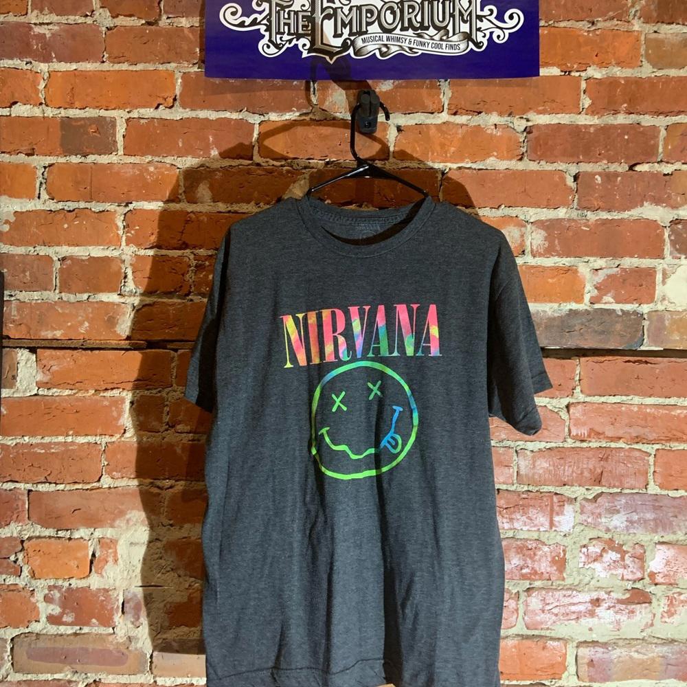 Nirvana Xlarge black graphic vintage T-shirt