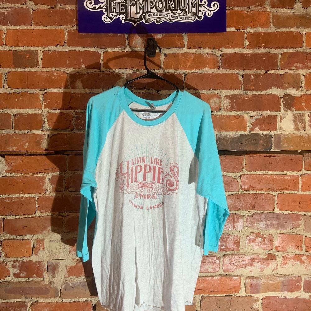 Miranda lambert Xlarge white & blue graphic tour T-shirt