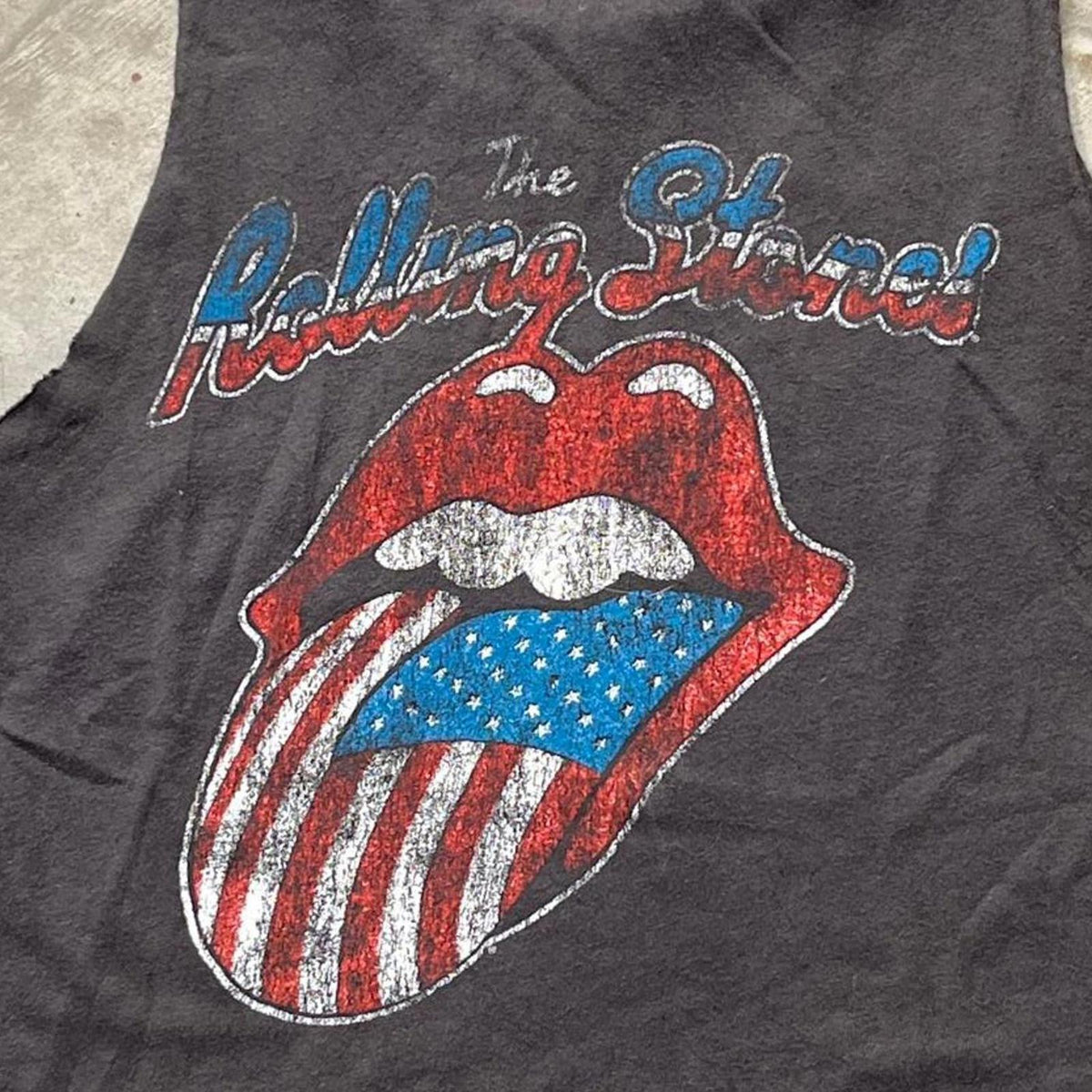 The Rolling Stones Preowned Small Cropped Tank Top T-shirt
