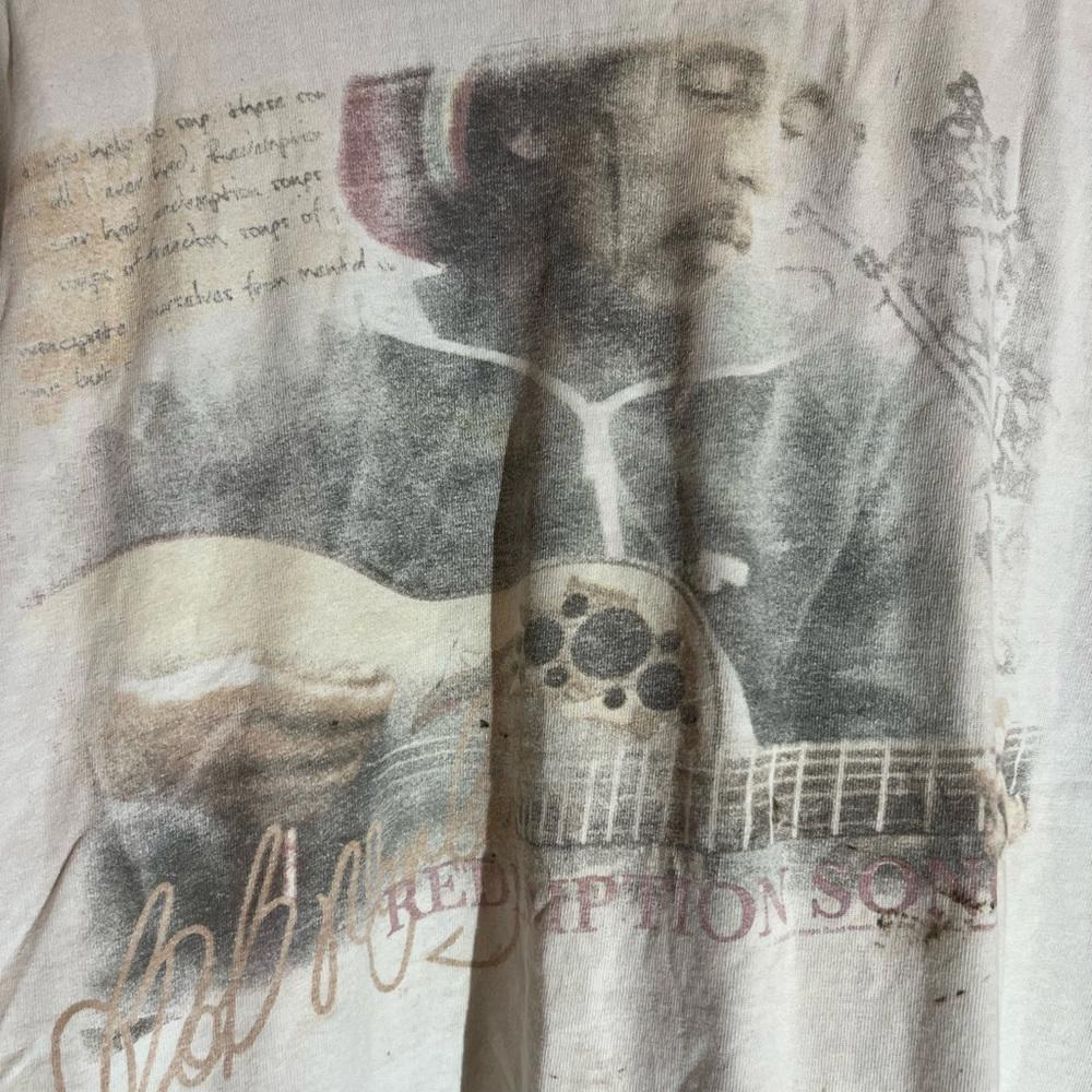 Bob Marley xlarge white graphic vintage preowned tshirt