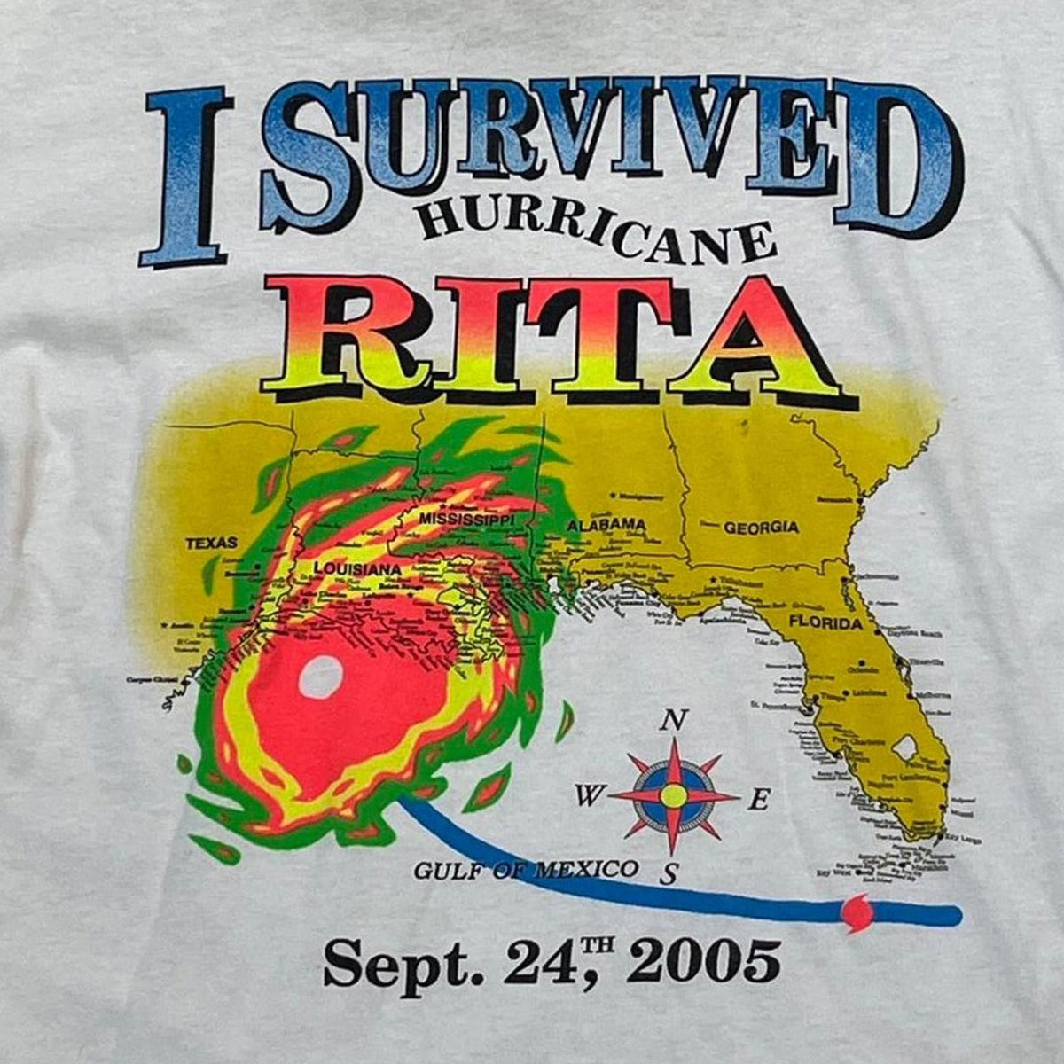 I Survived Hurricane Rita Preowned XL T-shirt