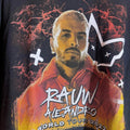 Rauw Alejandro xlarge black graphic vintage preowned tshirt
