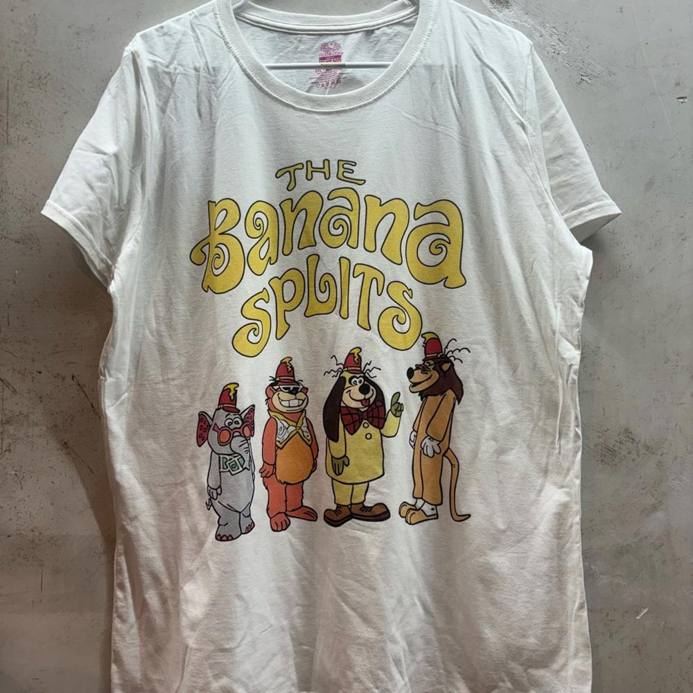 The banana splits 2xlarge women’s white graphic preowned tshirt