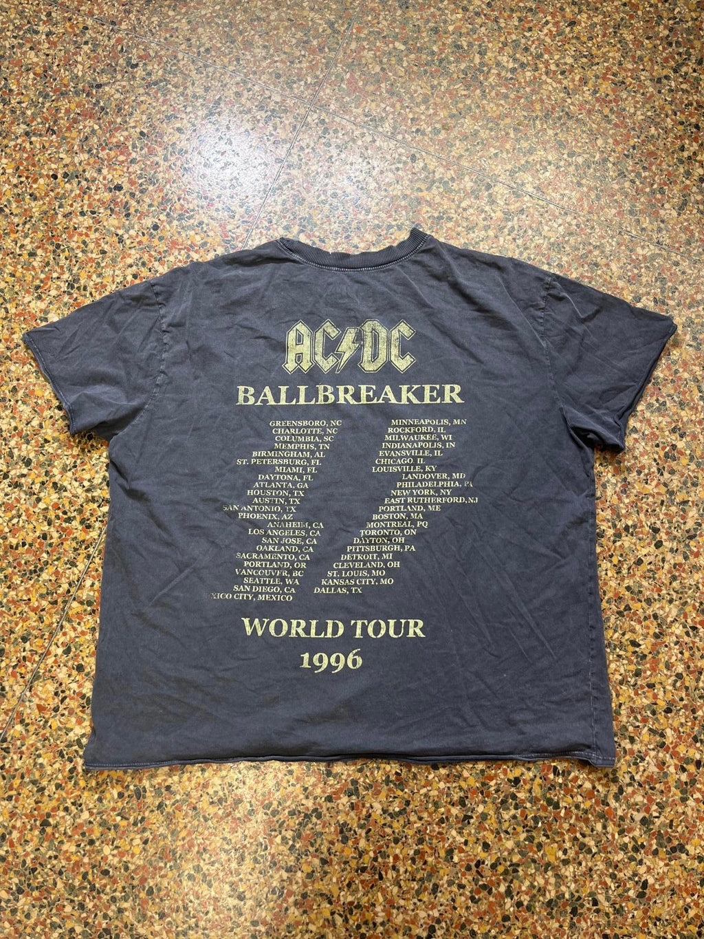 AC/DC 1996 Ballbreaker Tour Preowned XLarge T-shirt