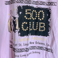 500 club ladies Xlarge pink graphic preowned T-shirt