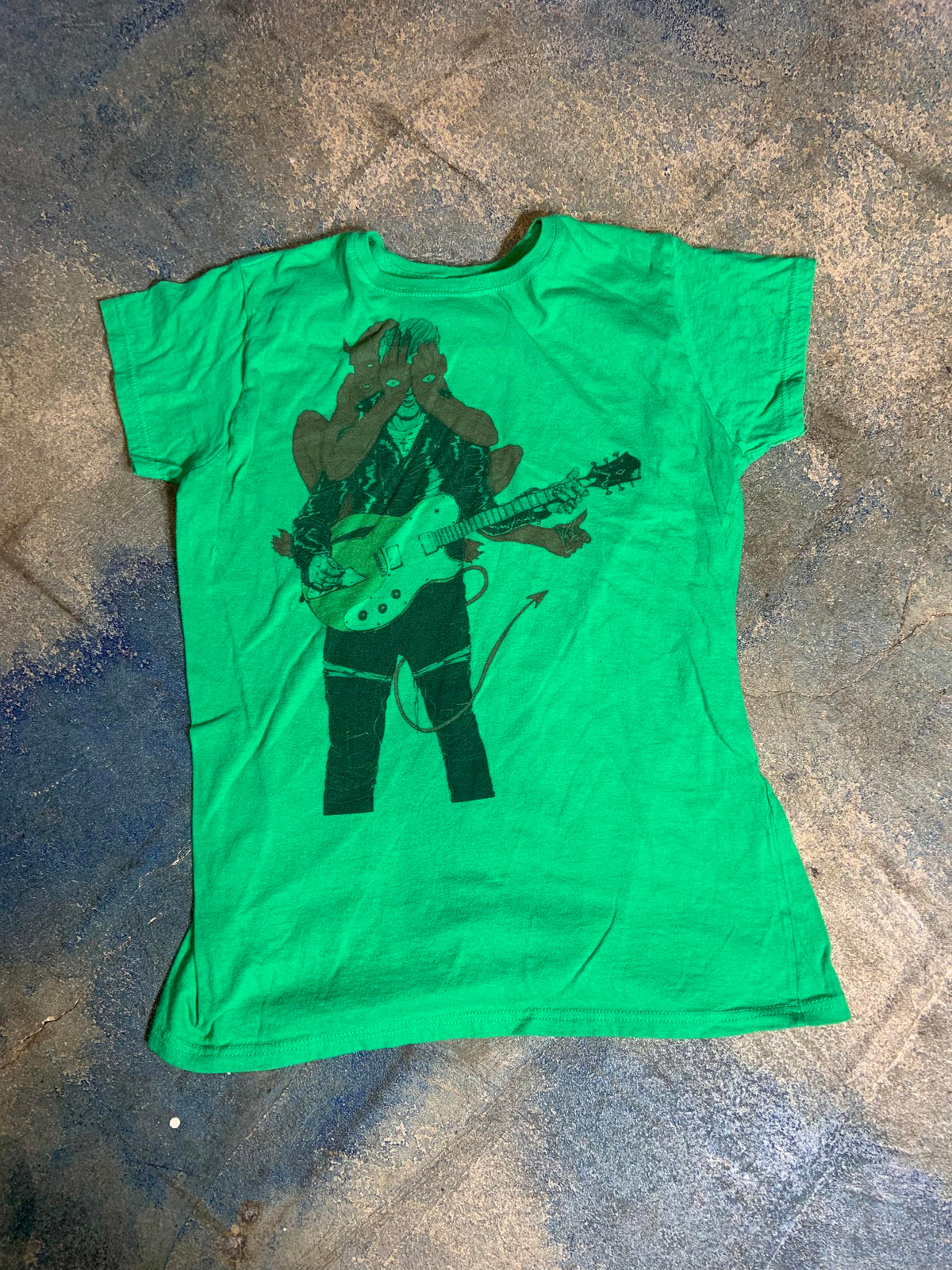 Queens of The Stone Age PreOwned XL Green Shirt