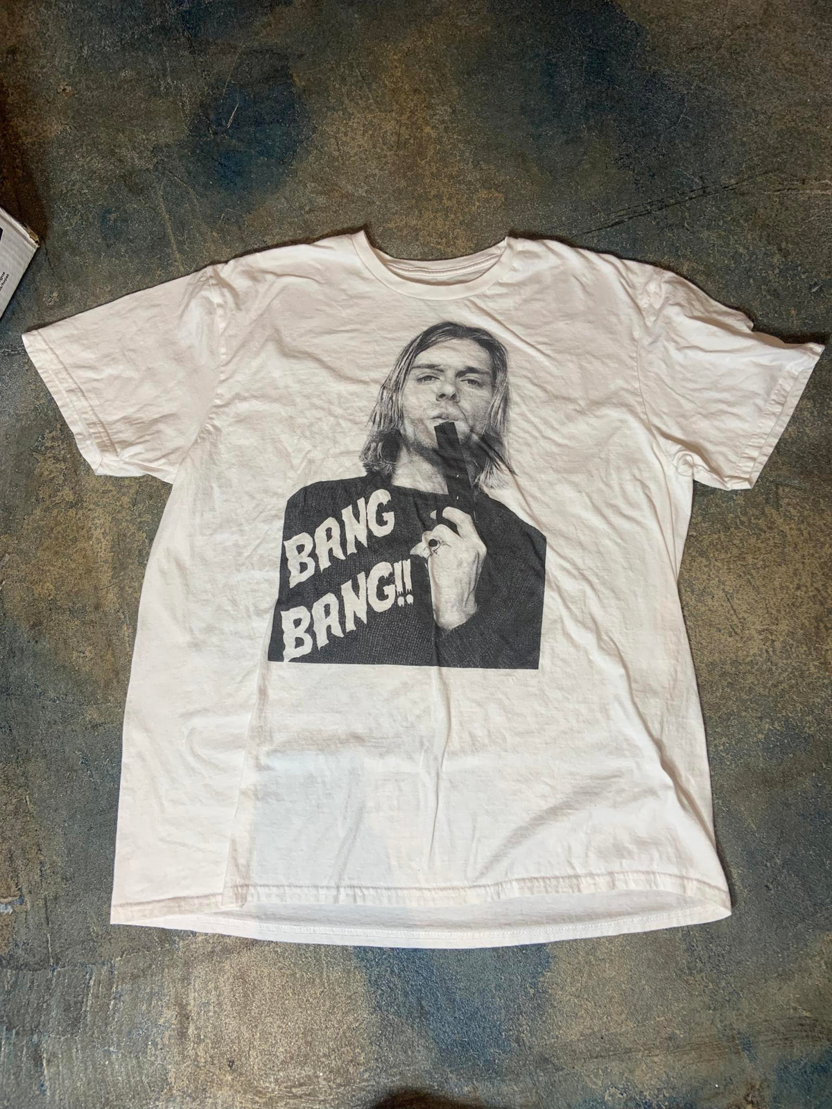 Kurt Cobain PreOwned XL White Shirt
