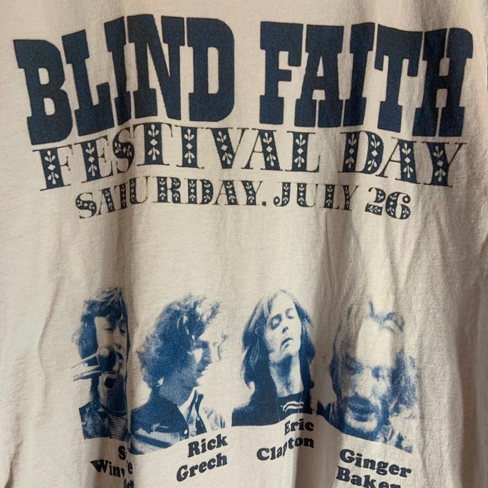 Blind faith ladies 2XLarge grey graphic preowned T-shirt