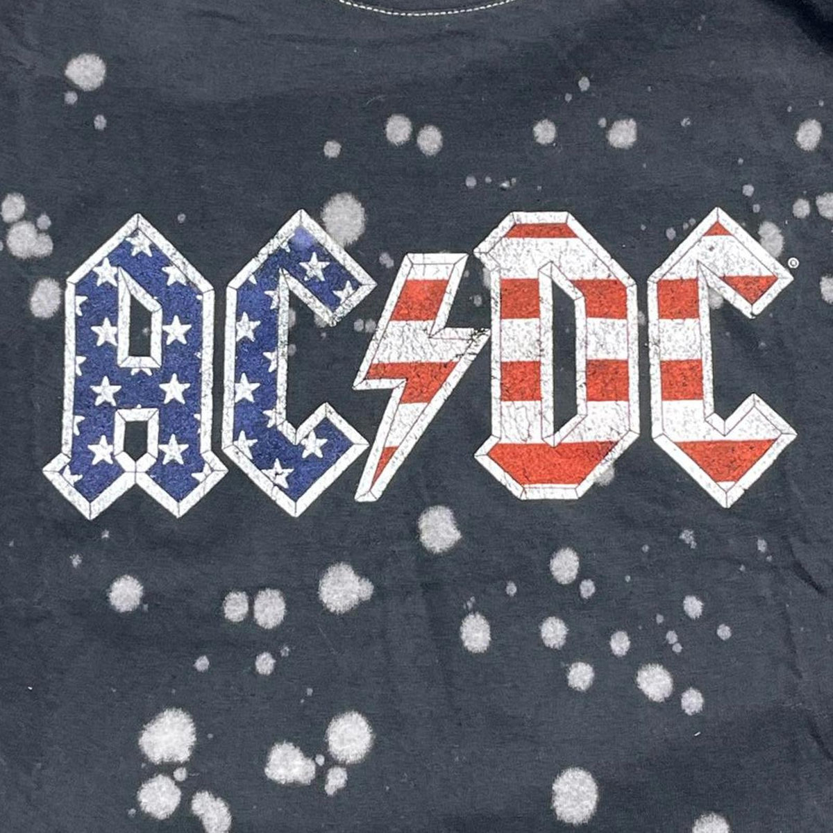 ACDC Preowned Large Cropped Band T-shirt