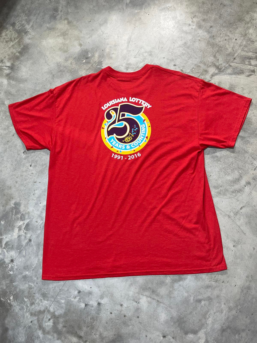 Vtg. Louisiana Lottery 25th Anniversary Preowned XL T-shirt