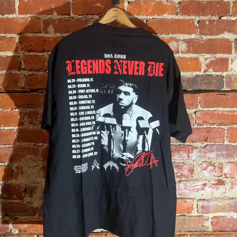 Real hasta la muerte xlarge black graphic vintage preowned tshirt