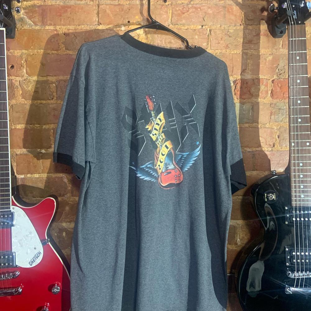 Styx Xlarge grey graphic vintage T-shirt