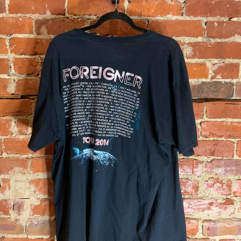 Foreigner 3xlarge black graphic preowned T-shirt