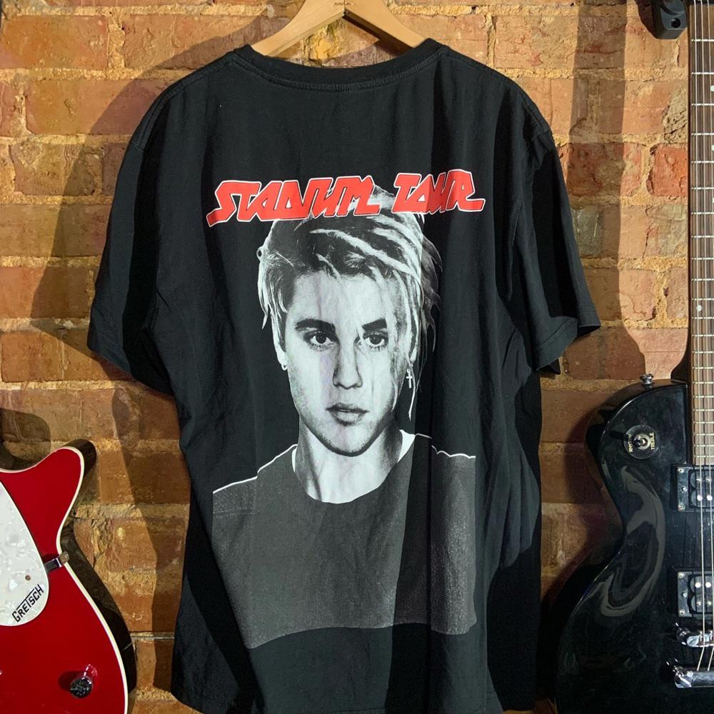 Justin Bieber Xlarge black graphic vintage T-shirt