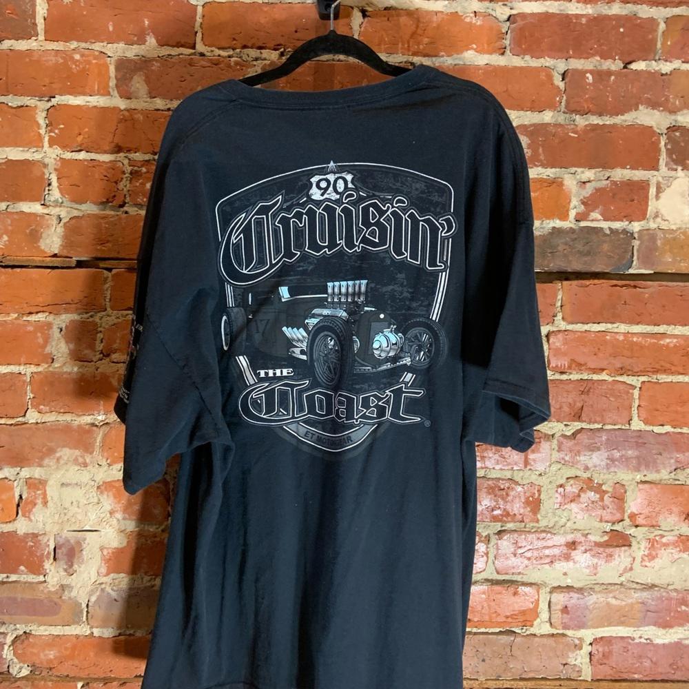 Cruisin the coast 3xlarge black graphic preowned T-shirt