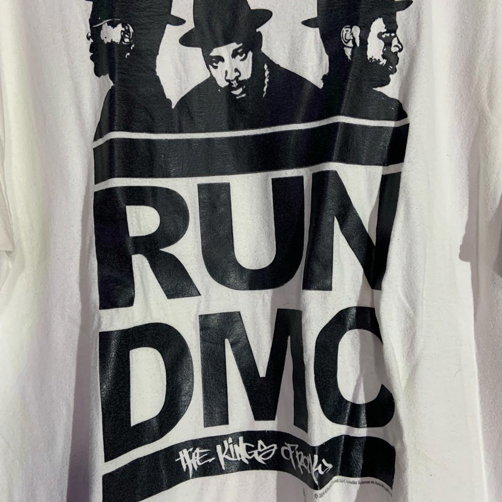 Run DMC Xlarge white graphic vintage T-shirt