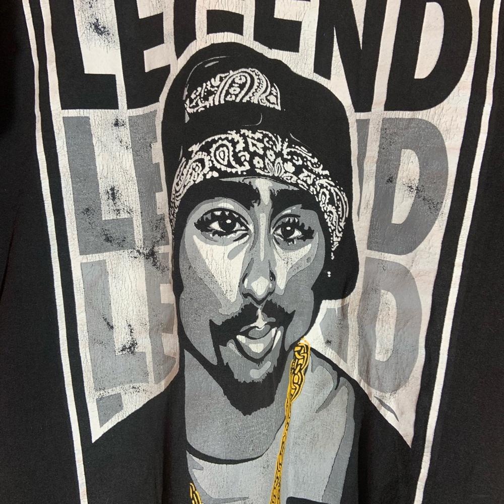 Tupac Xlarge black graphic vintage T-shirt