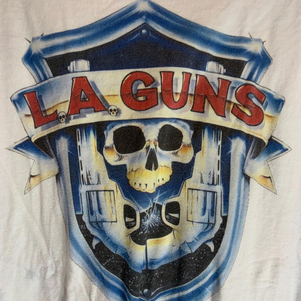L.A. guns 3xlarge black & white graphic preowned T-shirt