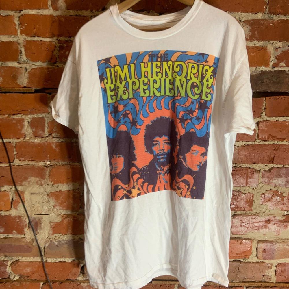Jimi Hendrix Xlarge white graphic preowned T-shirt