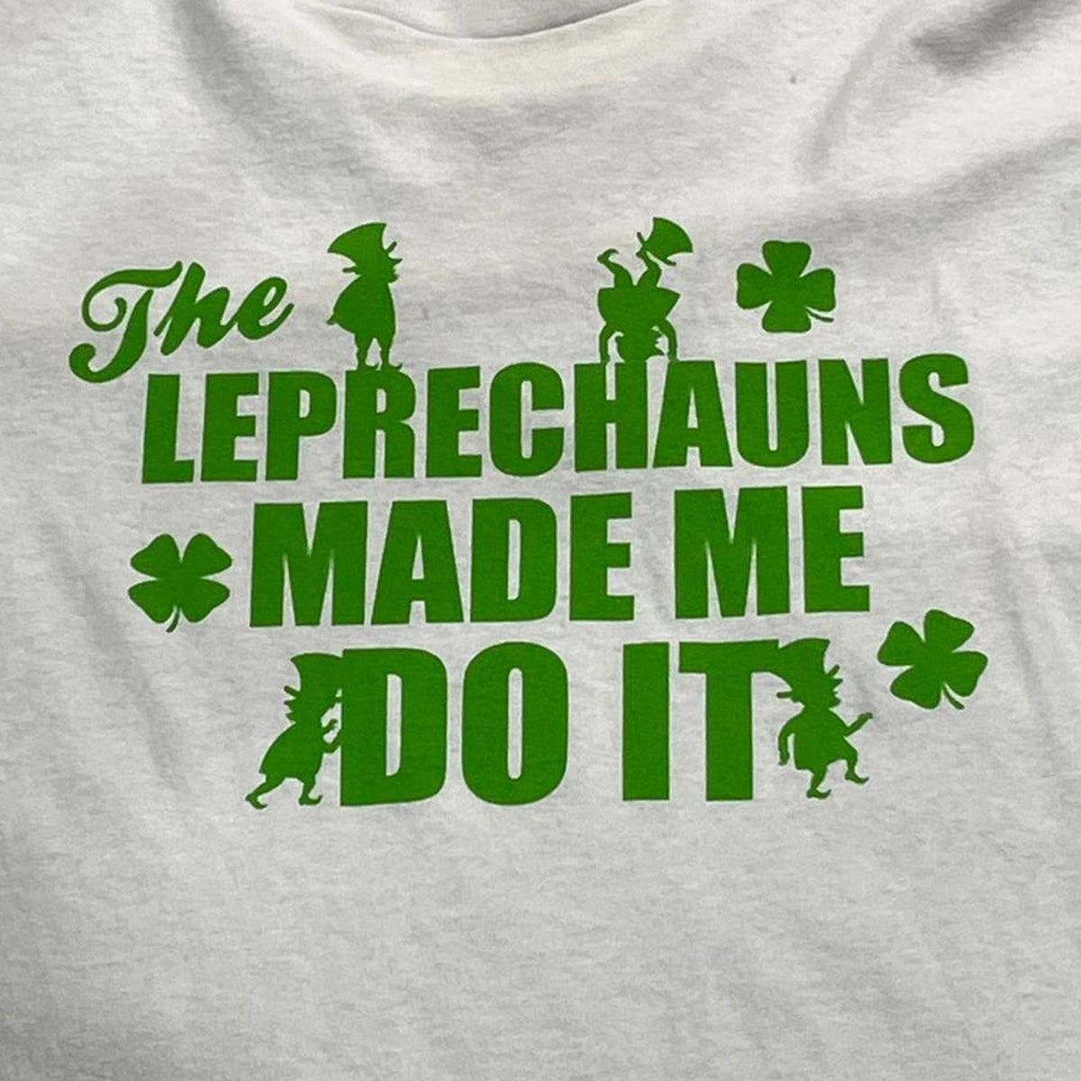 Leprechauns Made Me Do It Preowned XL Graphic T-shirt