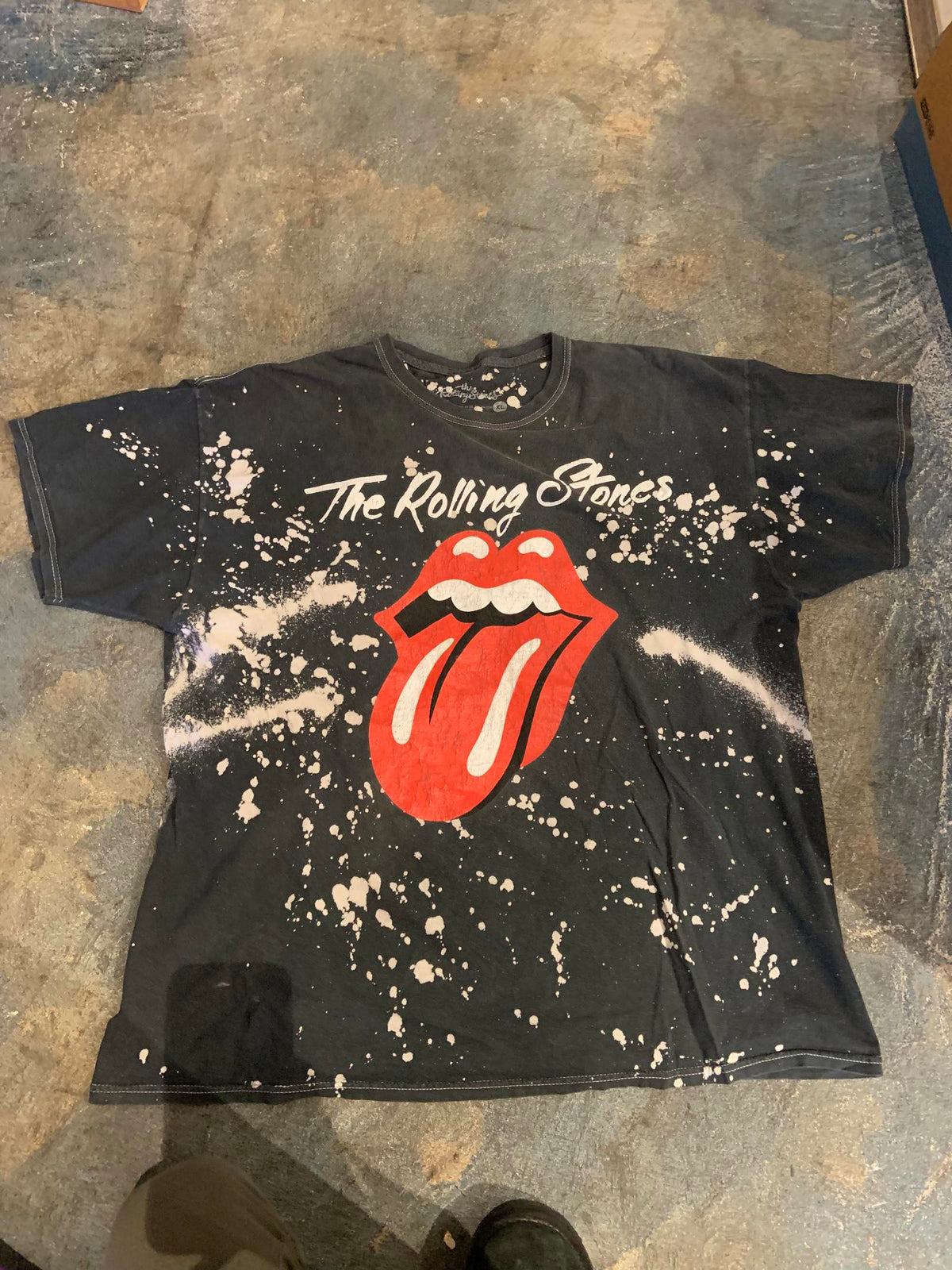 The Rolling Stones PreOwned TieDye/Bleach XL Tshirt