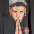 Real hasta la muerte xlarge black graphic vintage preowned tshirt
