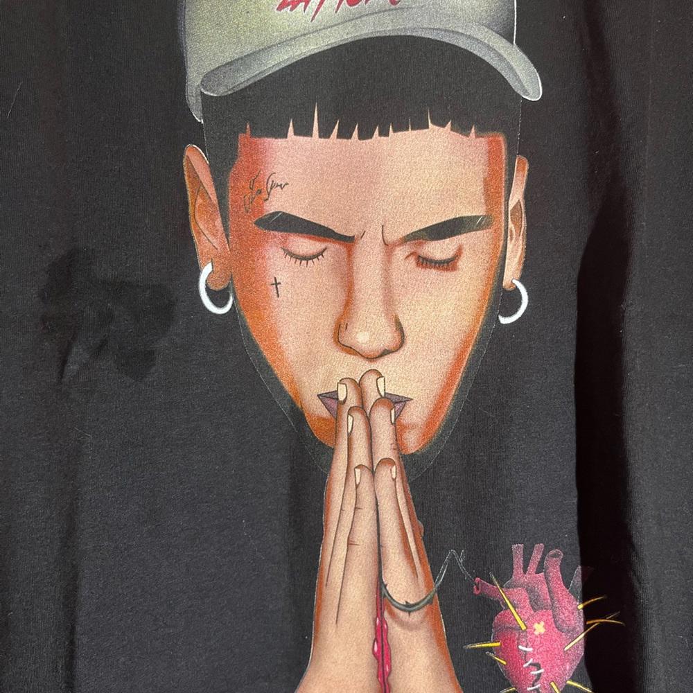 Real hasta la muerte xlarge black graphic vintage preowned tshirt