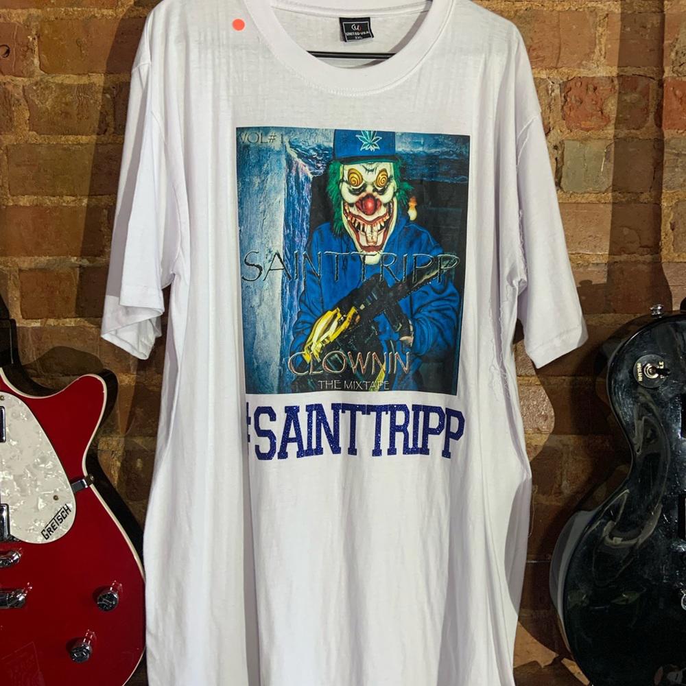 Sainttripp white 2XLarge graphic T-shirt